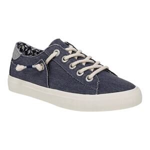Blowfish Malibu Women's Martina Lace Up Platform Sneakers Blue Size 7